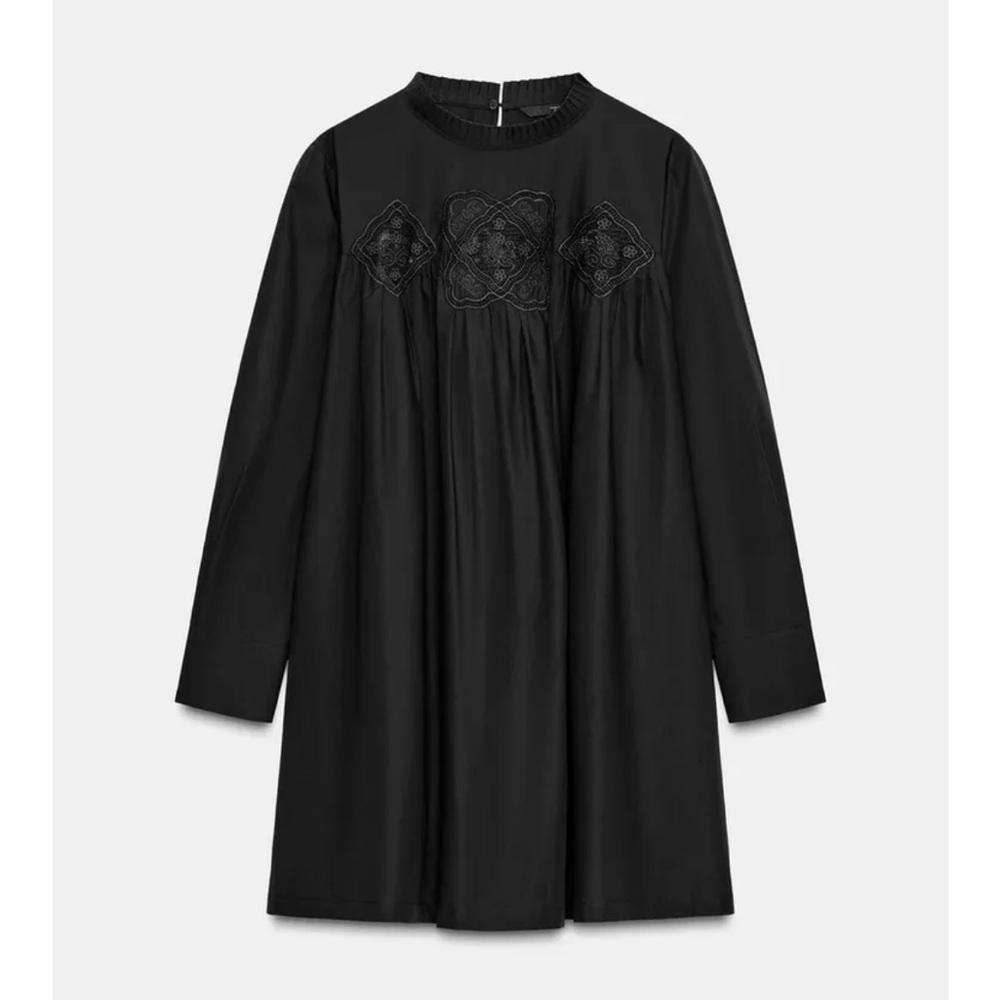 Black Zara Long Sleeve Dress
